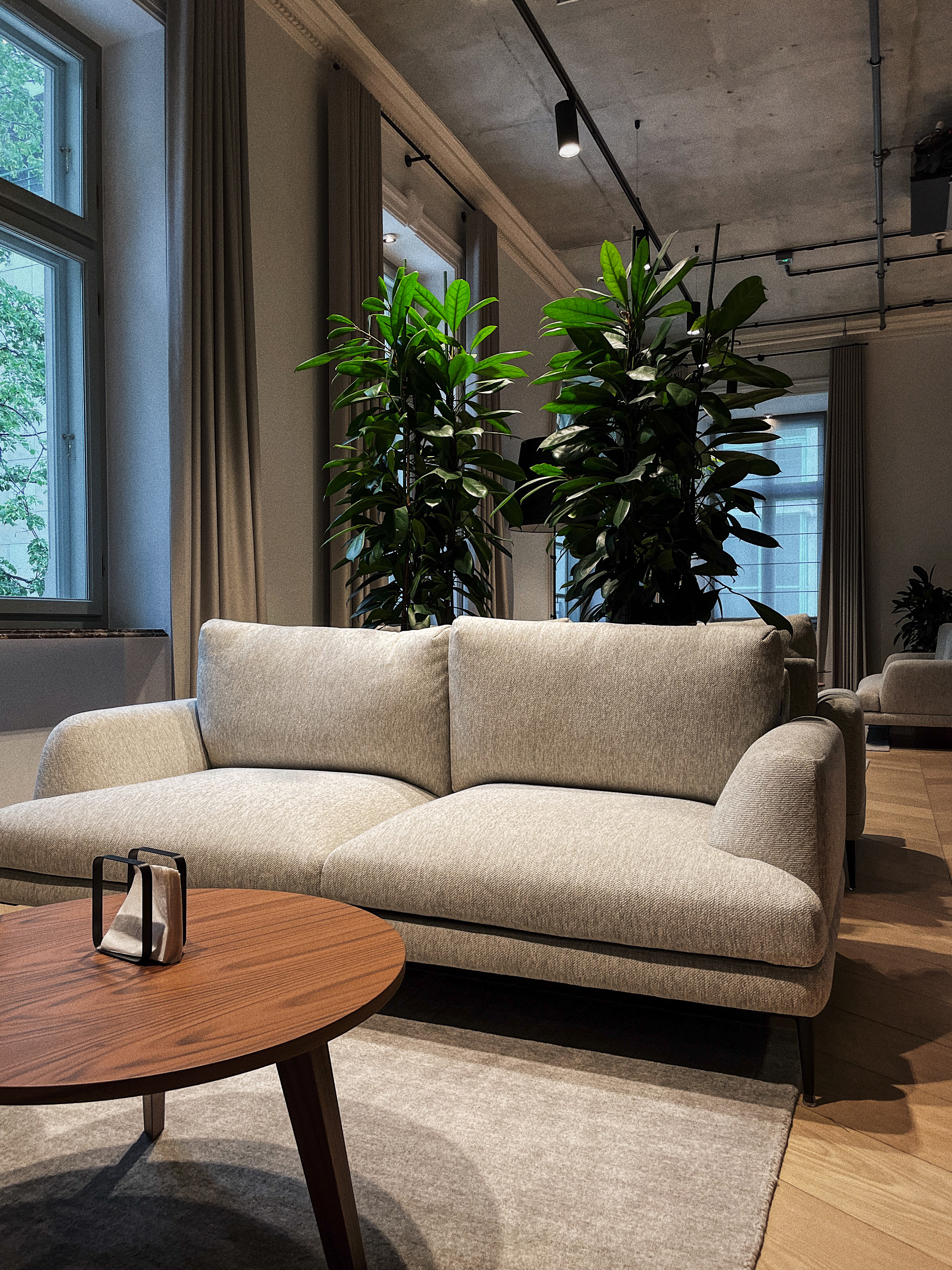 Roślinna aranżacja recepcji